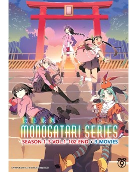 MONOGATARI SERIES SEASON 1-3 VOL.1-102END + 3 MOVIES 